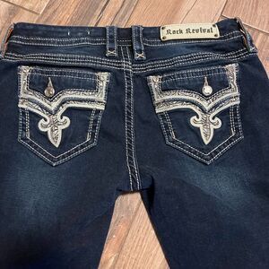 Rock Revival Betty Cropped Womens Denim Jeans Size 30 EUC